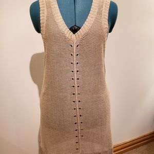 Woman Knit Tunic Vest/ Mini-Dress